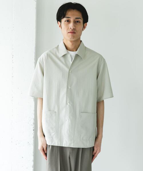 URBAN RESEARCH DOORS（アーバンリサーチドアーズ）の「『イージーケア/速乾/UVカット』クイックドライショートスリーブシャツカバーオール（カバーオール・メンズ・グリーン/ホワイト系その他/ネイビー/イエロー・LARGE/MEDIUM/X-LARGE）」の12枚目の写真