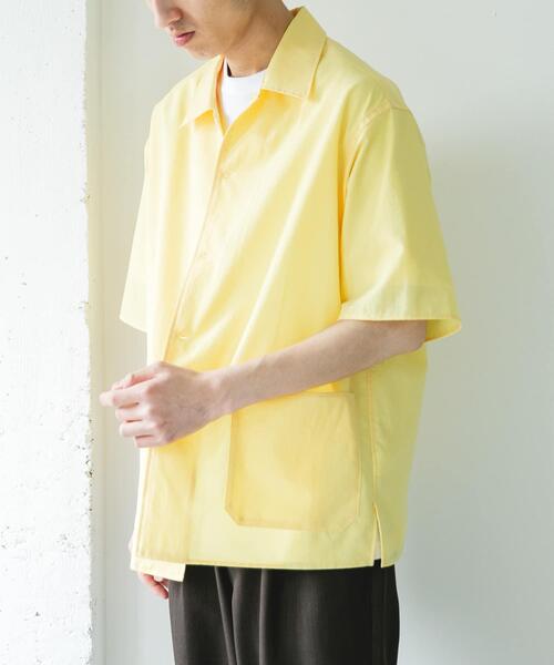 URBAN RESEARCH DOORS（アーバンリサーチドアーズ）の「『イージーケア/速乾/UVカット』クイックドライショートスリーブシャツカバーオール（カバーオール・メンズ・グリーン/ホワイト系その他/ネイビー/イエロー・LARGE/MEDIUM/X-LARGE）」の17枚目の写真