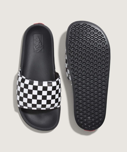 VANS(バンズ)の「ラコスタ スライドオン サンダル / MN La Costa Slide-On (checkerb VN0A5HF527I1(サンダル・メンズ・ブラック×ホワイト・11/10/9/8/7/6/4/5)」の3枚目の写真