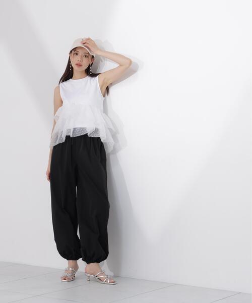 PROPORTION BODY DRESSING(プロポーションボディドレッシング)の「<E>ドットチュールカットソー / 1216267500(Tシャツ/カットソー・レディース・ブラック/ホワイト・FREE)」の19枚目の写真