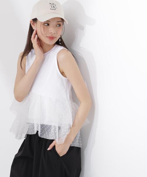 PROPORTION BODY DRESSING(プロポーションボディドレッシング)の「<E>ドットチュールカットソー / 1216267500(Tシャツ/カットソー・レディース・ブラック/ホワイト・FREE)」の20枚目の写真
