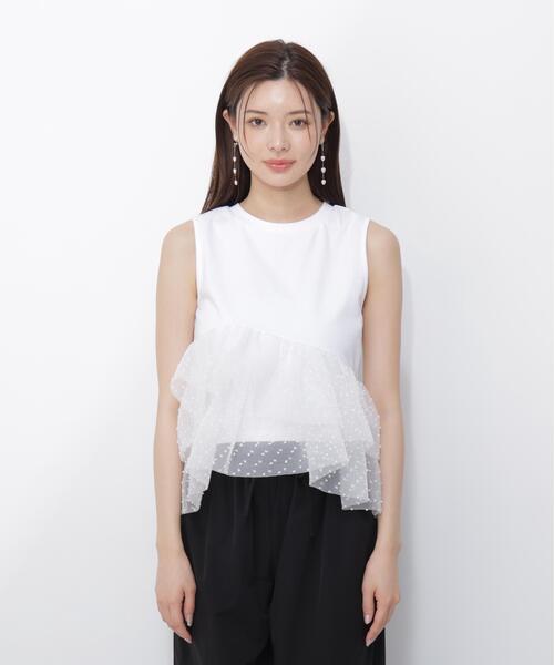 PROPORTION BODY DRESSING(プロポーションボディドレッシング)の「<E>ドットチュールカットソー / 1216267500(Tシャツ/カットソー・レディース・ブラック/ホワイト・FREE)」の21枚目の写真