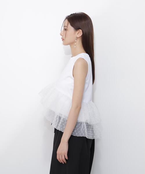 PROPORTION BODY DRESSING(プロポーションボディドレッシング)の「<E>ドットチュールカットソー / 1216267500(Tシャツ/カットソー・レディース・ブラック/ホワイト・FREE)」の22枚目の写真