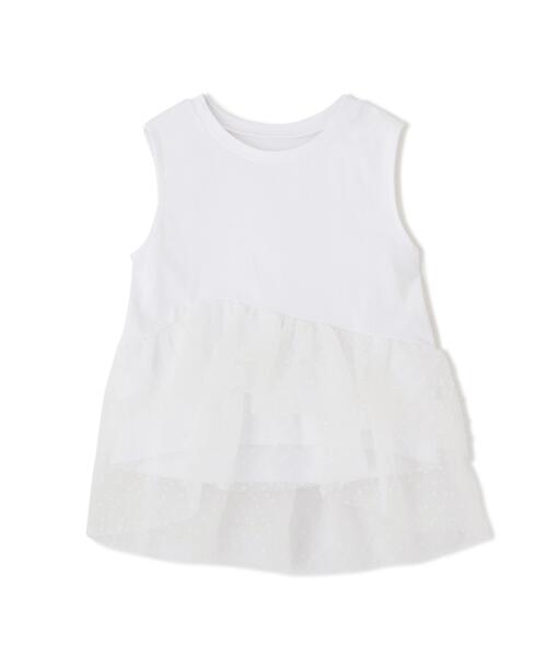 PROPORTION BODY DRESSING(プロポーションボディドレッシング)の「<E>ドットチュールカットソー / 1216267500(Tシャツ/カットソー・レディース・ブラック/ホワイト・FREE)」の3枚目の写真