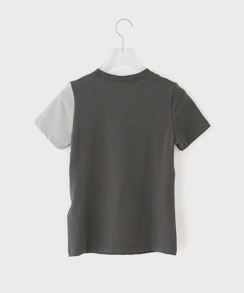 OPEN Yy(オープンワイワイ)の「【Geek Office / ギークオフィス】OPEN YY / Knitted YY DOT TYPO TEE(Tシャツ/カットソー・レディース・チャコールグレー/ホワイト/ブルー・SMALL)」の13枚目の写真