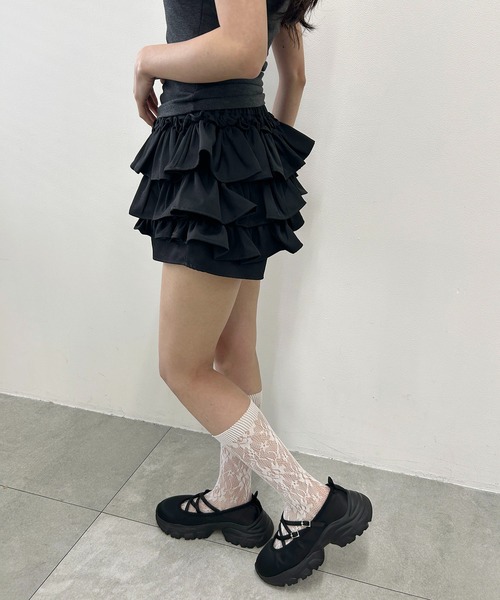 PHILLY(フィリー)の「フリルマイクロミニショートパンツ(その他パンツ・レディース・ブラック・FREE)」の5枚目の写真
