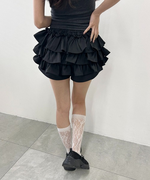 PHILLY(フィリー)の「フリルマイクロミニショートパンツ(その他パンツ・レディース・ブラック・FREE)」の6枚目の写真