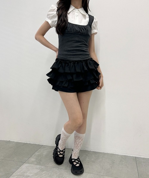 PHILLY(フィリー)の「フリルマイクロミニショートパンツ(その他パンツ・レディース・ブラック・FREE)」の7枚目の写真
