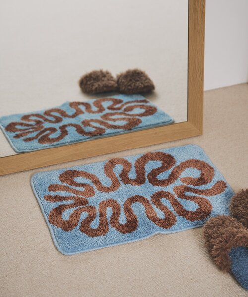 SAHIR(サヒール)の「【SAHIR サヒール】Floor mat フロアマット(ラグ/マット・レディース・ブルー/アイボリー・0)」の2枚目の写真