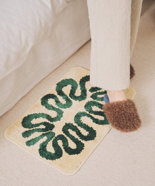 SAHIR(サヒール)の「【SAHIR サヒール】Floor mat フロアマット(ラグ/マット・レディース・ブルー/アイボリー・0)」の3枚目の写真