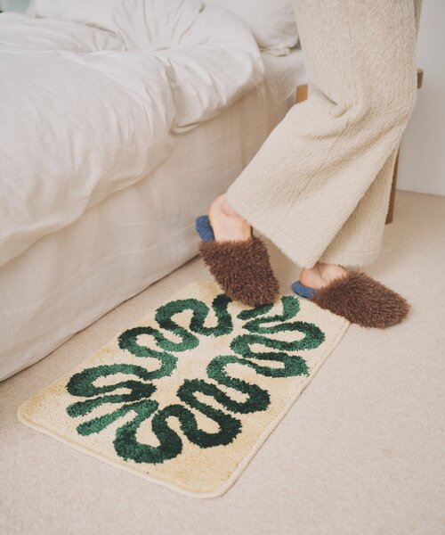 SAHIR(サヒール)の「【SAHIR サヒール】Floor mat フロアマット(ラグ/マット・レディース・ブルー/アイボリー・0)」の4枚目の写真