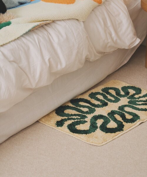 SAHIR(サヒール)の「【SAHIR サヒール】Floor mat フロアマット(ラグ/マット・レディース・ブルー/アイボリー・0)」の9枚目の写真