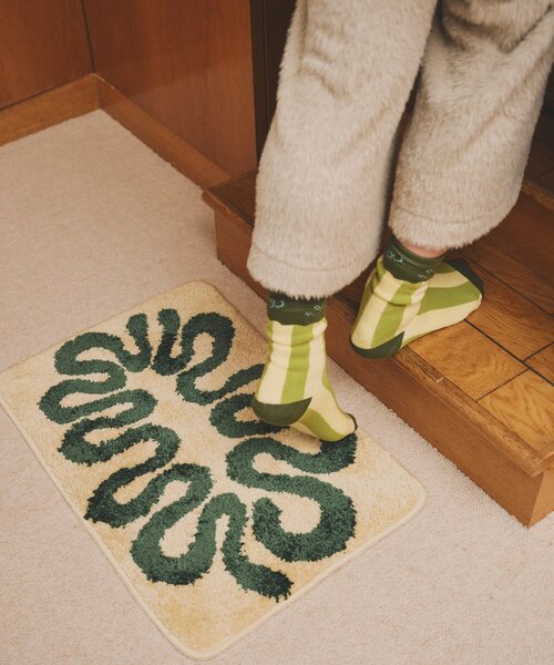 SAHIR(サヒール)の「【SAHIR サヒール】Floor mat フロアマット(ラグ/マット・レディース・ブルー/アイボリー・0)」の10枚目の写真