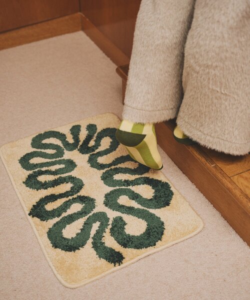 SAHIR(サヒール)の「【SAHIR サヒール】Floor mat フロアマット(ラグ/マット・レディース・ブルー/アイボリー・0)」の11枚目の写真