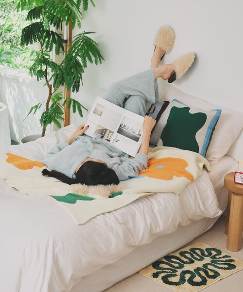 SAHIR(サヒール)の「【SAHIR サヒール】Floor mat フロアマット(ラグ/マット・レディース・ブルー/アイボリー・0)」の13枚目の写真