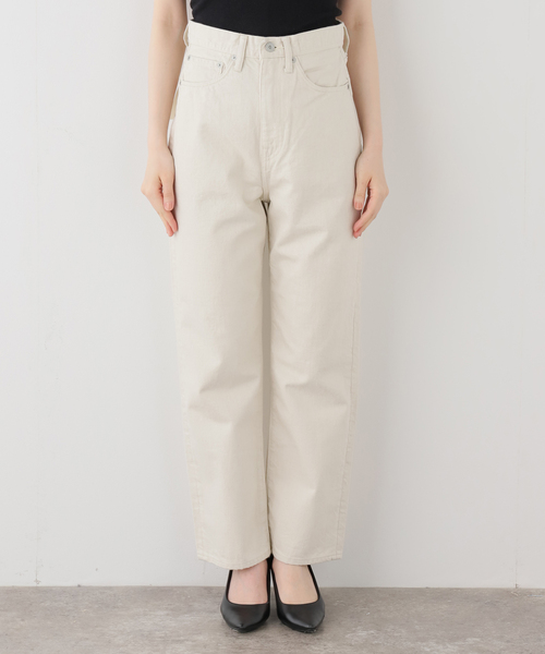 KURO(クロ)の「KURO OPTIMA OFF WHITE ONE WASH 964029:デニムパンツ(デニムパンツ・レディース・アイボリー・25/27)」の5枚目の写真