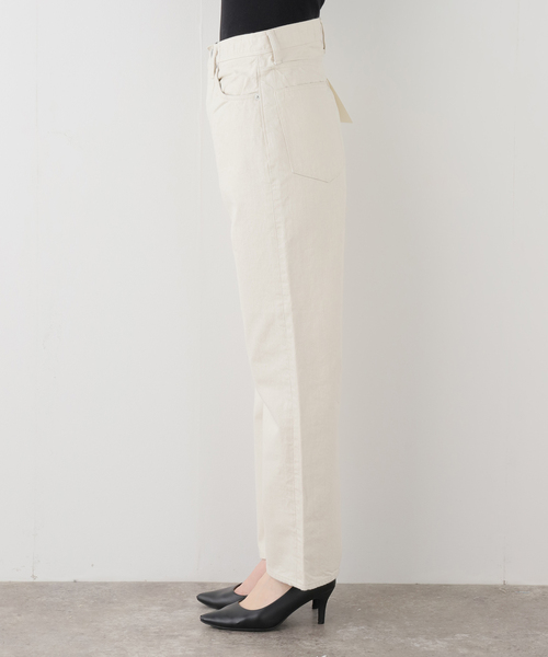 KURO(クロ)の「KURO OPTIMA OFF WHITE ONE WASH 964029:デニムパンツ(デニムパンツ・レディース・アイボリー・25/27)」の6枚目の写真