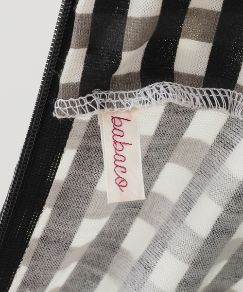 EDIT. FOR LULU(エディットフォールル)の「【babaco/ババコ】Gingham Check High Neck Top(Tシャツ/カットソー・レディース・カーキ/ブラック・FREE)」の15枚目の写真