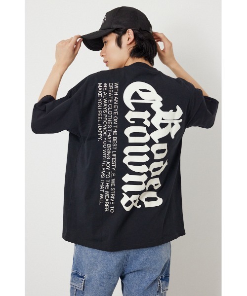 RODEO CROWNS WIDE BOWL(ロデオクラウンズワイドボウル)の「Blackletter Tシャツ(Tシャツ/カットソー・メンズ・ターコイズブルー系1/ブラック/ホワイト・LARGE/MEDIUM)」の3枚目の写真
