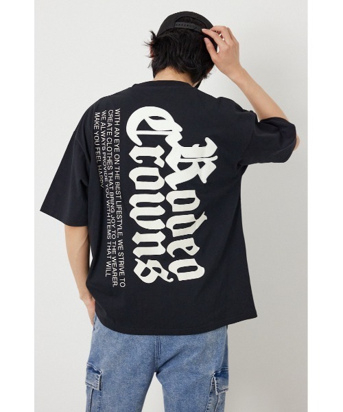 RODEO CROWNS WIDE BOWL(ロデオクラウンズワイドボウル)の「Blackletter Tシャツ(Tシャツ/カットソー・メンズ・ターコイズブルー系1/ブラック/ホワイト・LARGE/MEDIUM)」の14枚目の写真