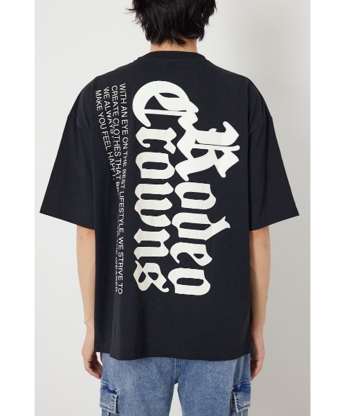 RODEO CROWNS WIDE BOWL(ロデオクラウンズワイドボウル)の「Blackletter Tシャツ(Tシャツ/カットソー・メンズ・ターコイズブルー系1/ブラック/ホワイト・LARGE/MEDIUM)」の22枚目の写真