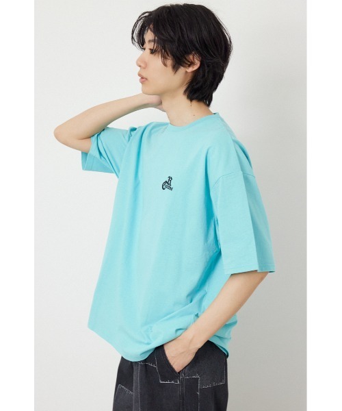 RODEO CROWNS WIDE BOWL(ロデオクラウンズワイドボウル)の「Blackletter Tシャツ(Tシャツ/カットソー・メンズ・ターコイズブルー系1/ブラック/ホワイト・LARGE/MEDIUM)」の4枚目の写真