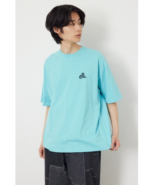 RODEO CROWNS WIDE BOWL(ロデオクラウンズワイドボウル)の「Blackletter Tシャツ(Tシャツ/カットソー・メンズ・ターコイズブルー系1/ブラック/ホワイト・LARGE/MEDIUM)」の5枚目の写真