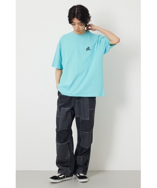 RODEO CROWNS WIDE BOWL(ロデオクラウンズワイドボウル)の「Blackletter Tシャツ(Tシャツ/カットソー・メンズ・ターコイズブルー系1/ブラック/ホワイト・LARGE/MEDIUM)」の7枚目の写真