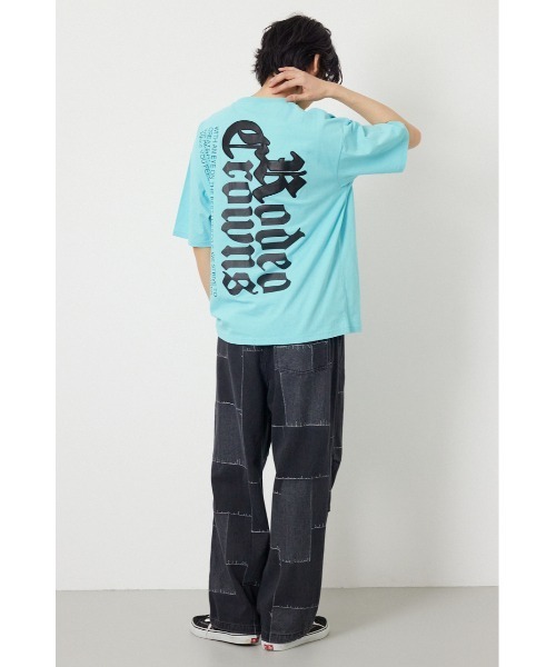 RODEO CROWNS WIDE BOWL(ロデオクラウンズワイドボウル)の「Blackletter Tシャツ(Tシャツ/カットソー・メンズ・ターコイズブルー系1/ブラック/ホワイト・LARGE/MEDIUM)」の8枚目の写真