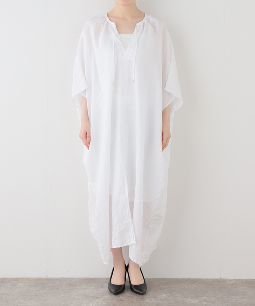 Deuxieme Classe(ドゥーズィエムクラス)の「LINEN WASH ワンピース(ワンピース・レディース・ホワイト・FREE)」の8枚目の写真