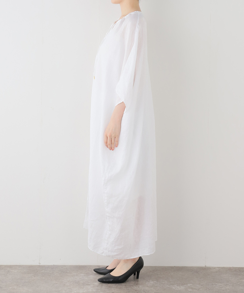 Deuxieme Classe(ドゥーズィエムクラス)の「LINEN WASH ワンピース(ワンピース・レディース・ホワイト・FREE)」の9枚目の写真