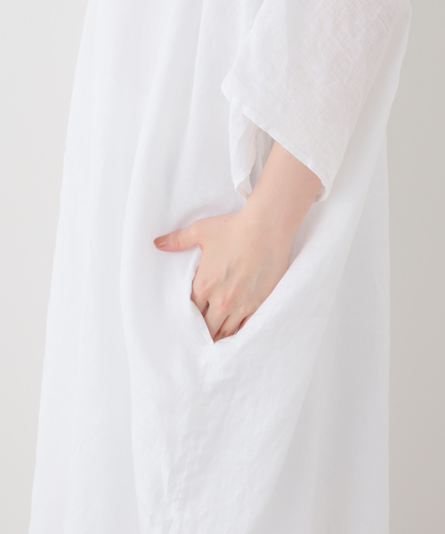 Deuxieme Classe(ドゥーズィエムクラス)の「LINEN WASH ワンピース(ワンピース・レディース・ホワイト・FREE)」の12枚目の写真