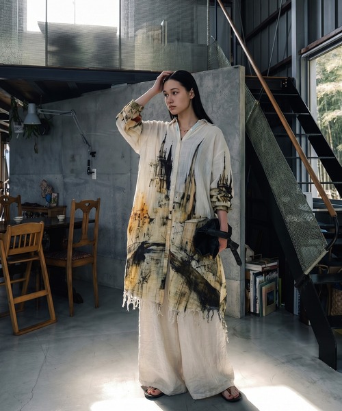 antiqua（アンティカ）の「ダブルガーゼ シャツワンピース（シャツワンピース・レディース・その他・ONESIZE）」の11枚目の写真