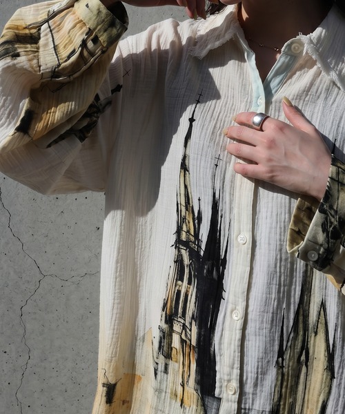 antiqua（アンティカ）の「ダブルガーゼ シャツワンピース（シャツワンピース・レディース・その他・ONESIZE）」の14枚目の写真