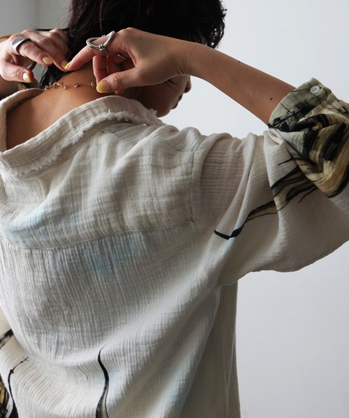 antiqua（アンティカ）の「ダブルガーゼ シャツワンピース（シャツワンピース・レディース・その他・ONESIZE）」の15枚目の写真