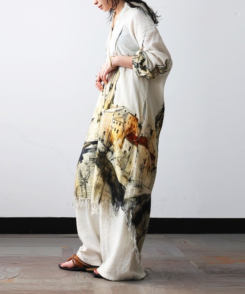antiqua（アンティカ）の「ダブルガーゼ シャツワンピース（シャツワンピース・レディース・その他・ONESIZE）」の17枚目の写真