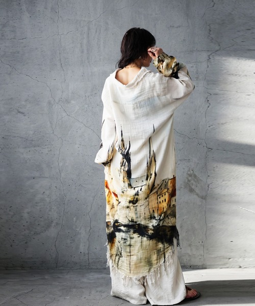 antiqua（アンティカ）の「ダブルガーゼ シャツワンピース（シャツワンピース・レディース・その他・ONESIZE）」の19枚目の写真