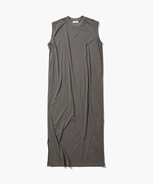 ATON（エイトン）の「【ATON/エイトン】FRESCA NUBUCK TANK TOP DRESS/ヌバックタンクトップドレス/ノースリーブワンピース（ワンピース・レディース・ベージュ/チャコールグレー/オフホワイト・2/1）」の18枚目の写真
