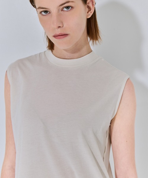 ATON（エイトン）の「【ATON/エイトン】FRESCA NUBUCK TANK TOP DRESS/ヌバックタンクトップドレス/ノースリーブワンピース（ワンピース・レディース・ベージュ/チャコールグレー/オフホワイト・2/1）」の21枚目の写真