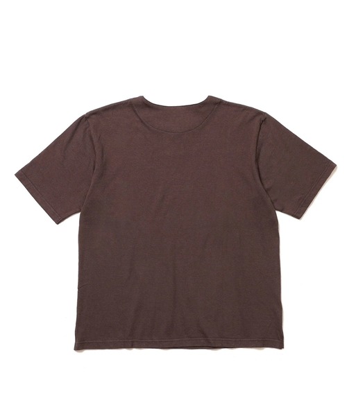 MR.OLIVE(ミスターオリーブ)の「【MR.OLIVE】88/12 VINTAGE MATERIAL /KEY NECK T-SHIRT(Tシャツ/カットソー・メンズ・ブラック/オフホワイト/ブラウン・L/M)」の7枚目の写真