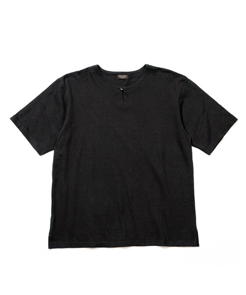MR.OLIVE(ミスターオリーブ)の「【MR.OLIVE】88/12 VINTAGE MATERIAL /KEY NECK T-SHIRT(Tシャツ/カットソー・メンズ・ブラック/オフホワイト/ブラウン・L/M)」の8枚目の写真