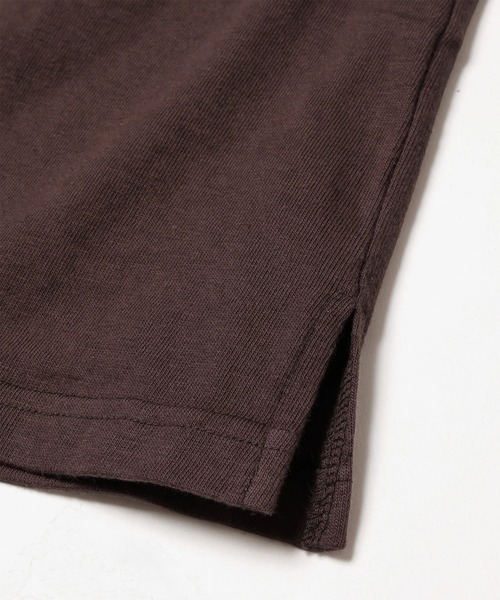 MR.OLIVE(ミスターオリーブ)の「【MR.OLIVE】88/12 VINTAGE MATERIAL /KEY NECK T-SHIRT(Tシャツ/カットソー・メンズ・ブラック/オフホワイト/ブラウン・L/M)」の11枚目の写真