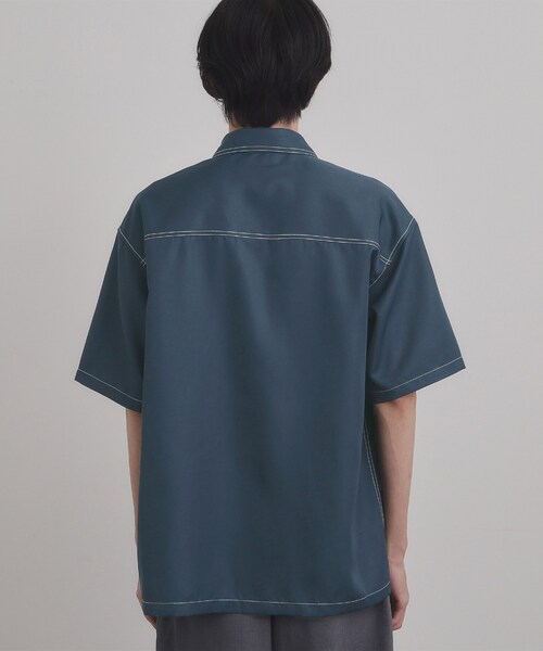 tk.TAKEO KIKUCHI（ティーケータケオキクチ）の「配色ステッチシャツ（シャツ/ブラウス・メンズ・ブルーグリーン/ブラック/ナチュラル・04/03/02）」の18枚目の写真