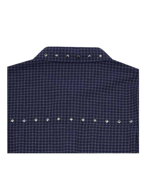 MEA（メア）の「STUDDED CHECK SHIRT [NAVY]（シャツ/ブラウス・メンズ・その他・2/3）」の4枚目の写真