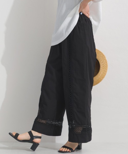 OMNES(オムネス)の「コットンレースイージーパンツ(その他パンツ・レディース・ホワイト/チャコールグレー/ブラック・FREE)」の12枚目の写真