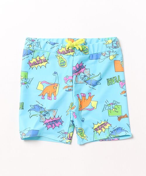 HAKKA KIDS（ハッカキッズ）の「スーパーディノヒーロー／ゲームシャークプリントスイムパンツ（UVカット）（水着・キッズ・グレー/ブルー・M/S）」の8枚目の写真