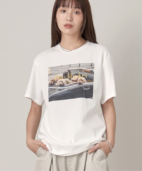 OFROOM(オフルーム)の「Dog Graphic Tee|ドッググラフィックTee(Tシャツ/カットソー・レディース・ホワイト/チャコールグレー/ブラック・FREE)」の21枚目の写真