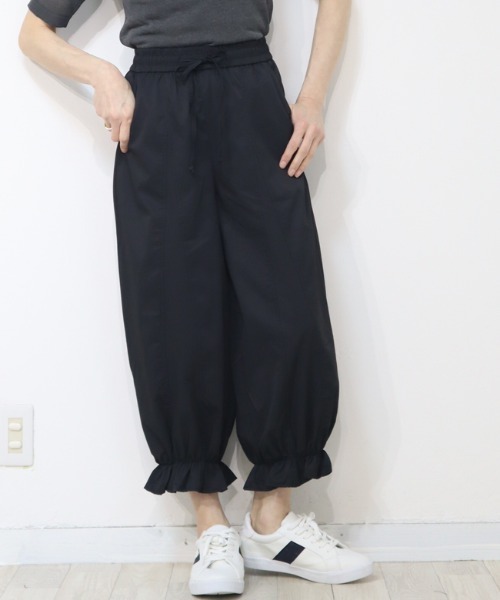 DISKEEN SURE(ディスキーンシュアー)の「360度可愛さ抜群!裾フリル バルーンパンツ ワイドパンツ(その他パンツ・レディース・ベージュ/ブラック/ホワイト・FREE)」の16枚目の写真