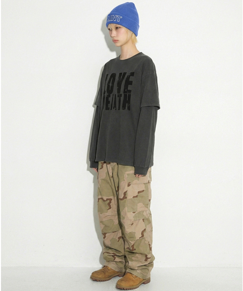 REBRENNER(リブレンナー)の「DTF デスラブ ピグメントレイヤードTシャツ チャコール(Tシャツ/カットソー・レディース・その他・MEDIUM/LARGE/X-LARGE)」の5枚目の写真