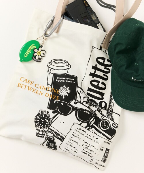 Firsthand(ファーストハンド)の「Firsthand/ファーストハンド ハンドル切り替え マルチデザイン プリント キャンバス トートバッグ(トートバッグ・メンズ・その他/その他2/その他1/ホワイト/その他6/ブラック・ONE SIZE)」の6枚目の写真